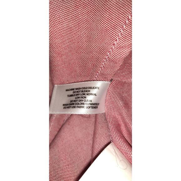 Ohio State Womens Oxford Shirt CUTTER & BUCK XL Button Up RED CHECKER Buckeyes - Picture 11 of 16